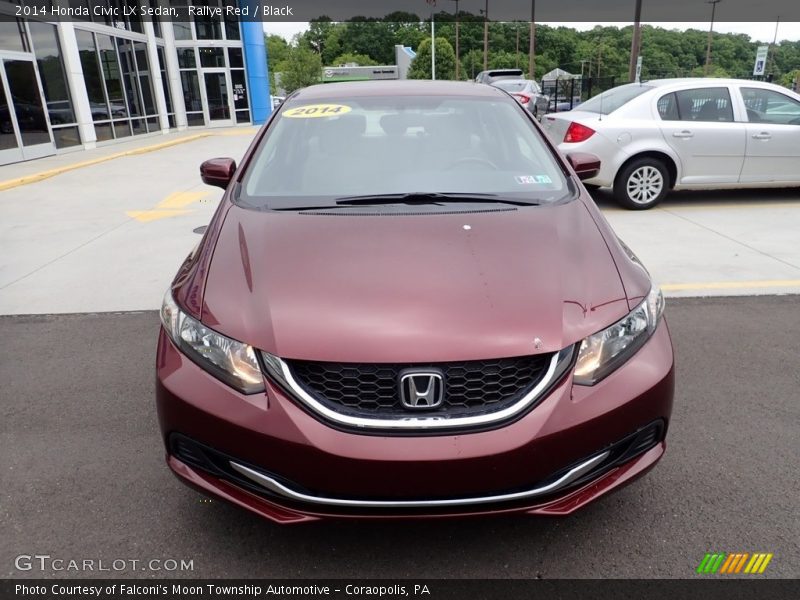 Rallye Red / Black 2014 Honda Civic LX Sedan