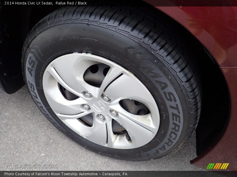 Rallye Red / Black 2014 Honda Civic LX Sedan