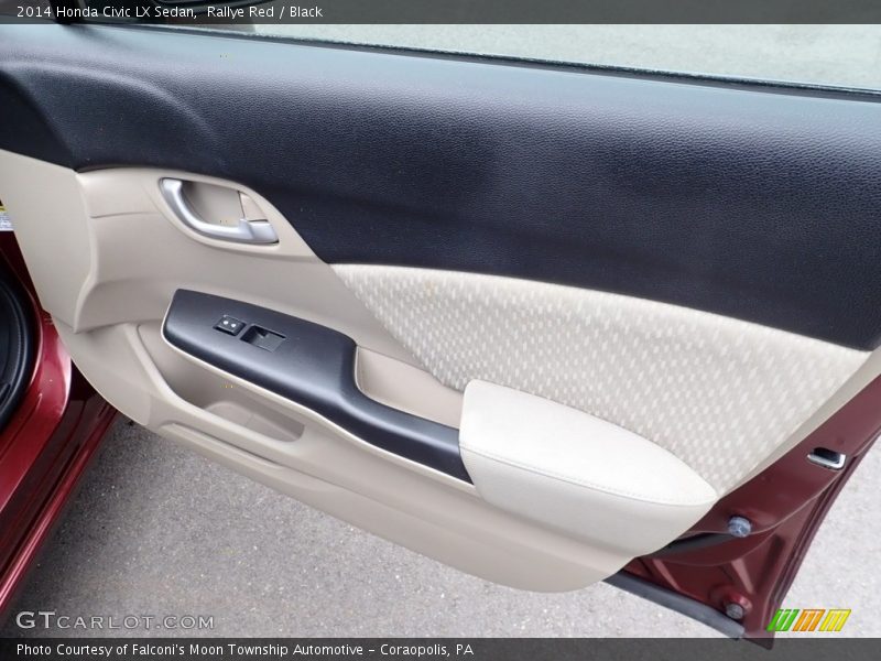 Rallye Red / Black 2014 Honda Civic LX Sedan