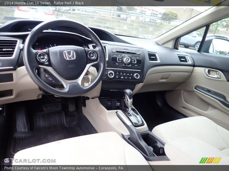 Rallye Red / Black 2014 Honda Civic LX Sedan