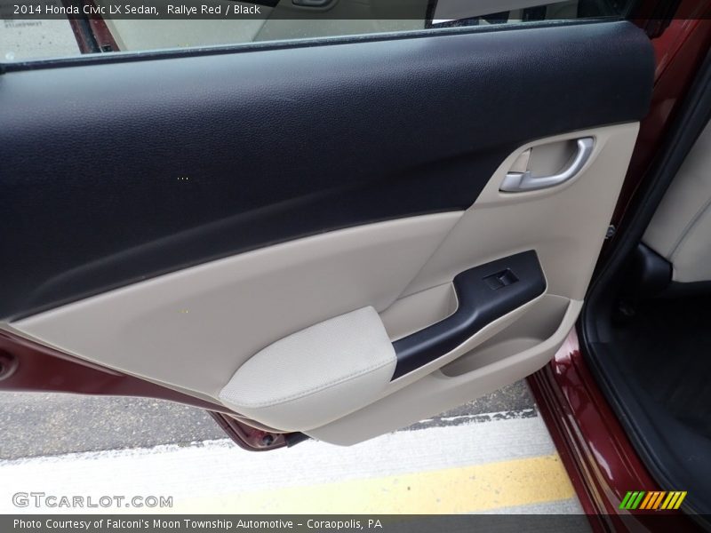 Rallye Red / Black 2014 Honda Civic LX Sedan