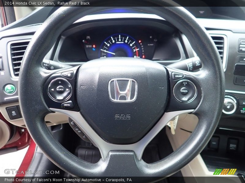 Rallye Red / Black 2014 Honda Civic LX Sedan