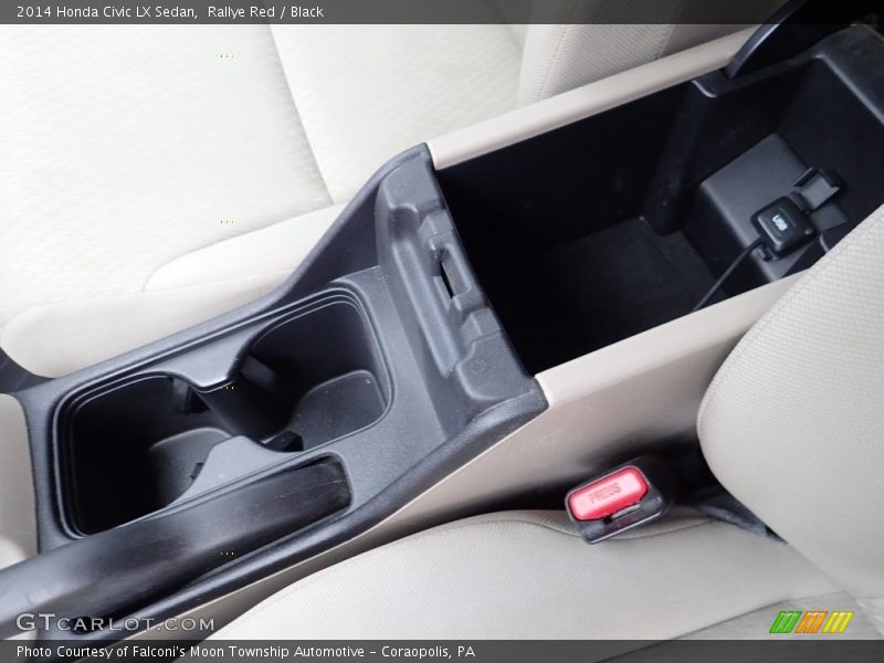 Rallye Red / Black 2014 Honda Civic LX Sedan