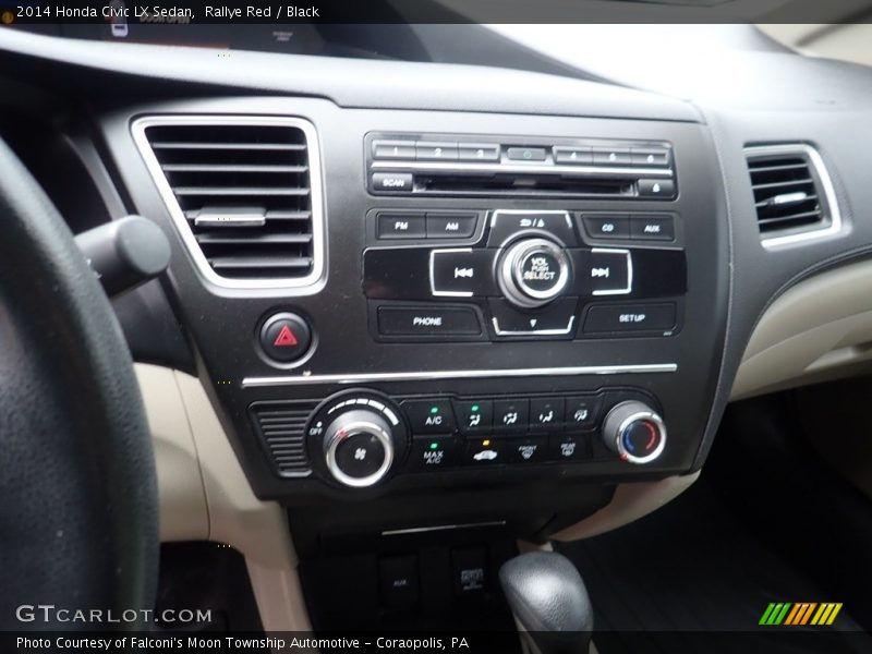 Rallye Red / Black 2014 Honda Civic LX Sedan