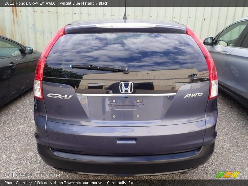 Twilight Blue Metallic / Black 2012 Honda CR-V EX 4WD
