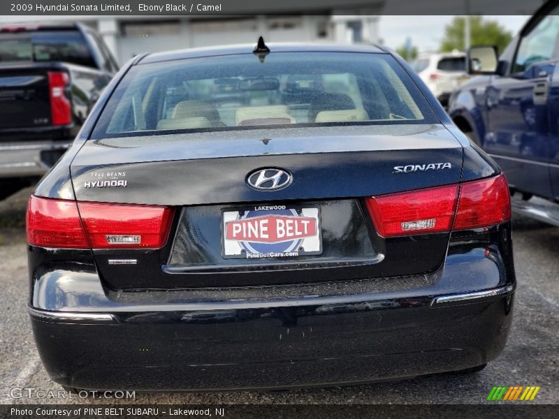 Ebony Black / Camel 2009 Hyundai Sonata Limited
