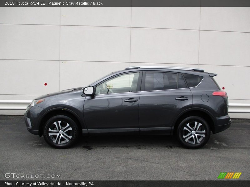 Magnetic Gray Metallic / Black 2018 Toyota RAV4 LE