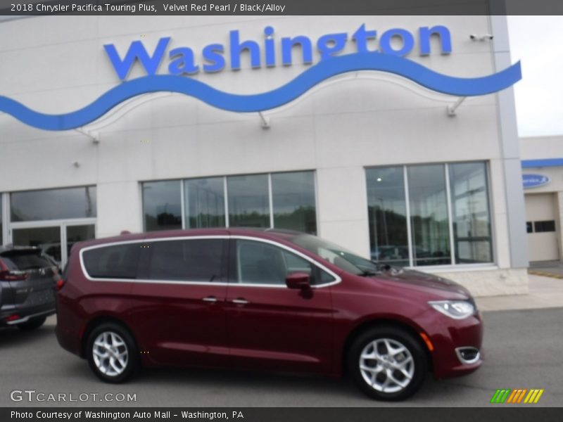 Velvet Red Pearl / Black/Alloy 2018 Chrysler Pacifica Touring Plus