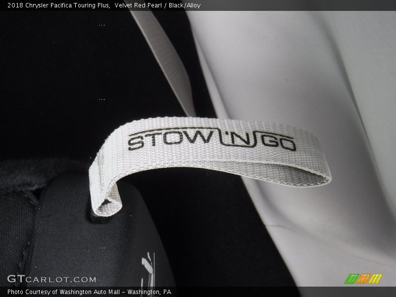 Velvet Red Pearl / Black/Alloy 2018 Chrysler Pacifica Touring Plus