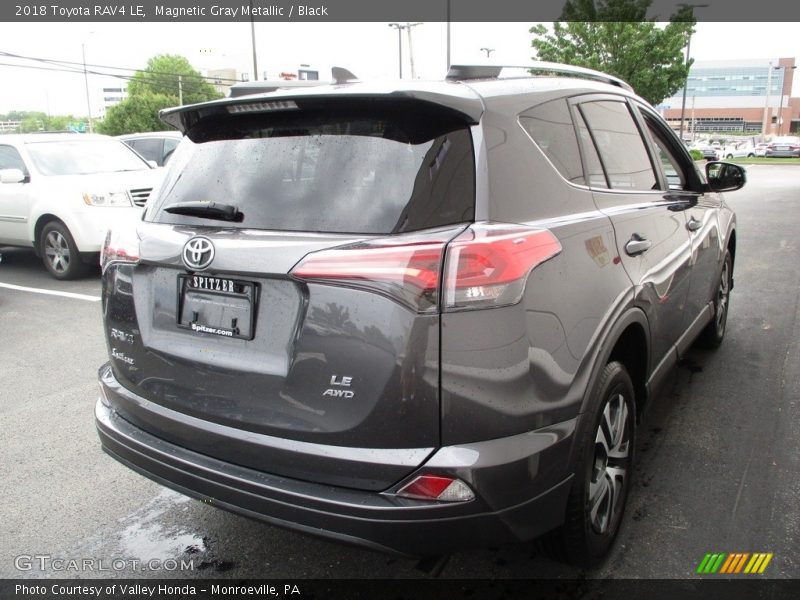 Magnetic Gray Metallic / Black 2018 Toyota RAV4 LE