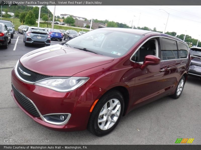Velvet Red Pearl / Black/Alloy 2018 Chrysler Pacifica Touring Plus