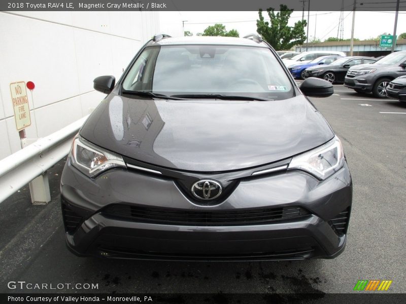 Magnetic Gray Metallic / Black 2018 Toyota RAV4 LE
