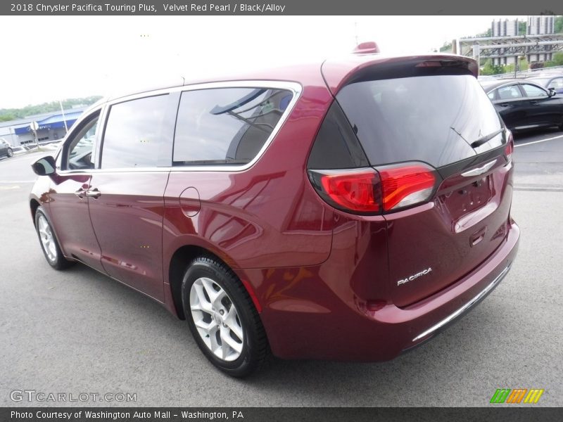 Velvet Red Pearl / Black/Alloy 2018 Chrysler Pacifica Touring Plus
