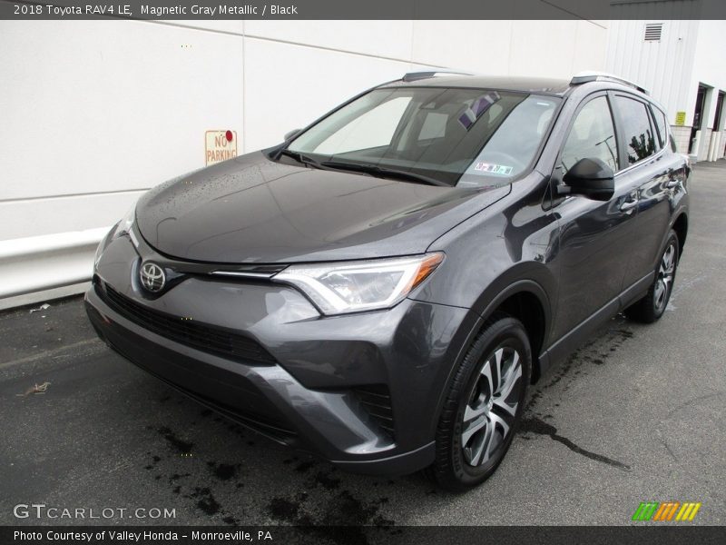 Magnetic Gray Metallic / Black 2018 Toyota RAV4 LE