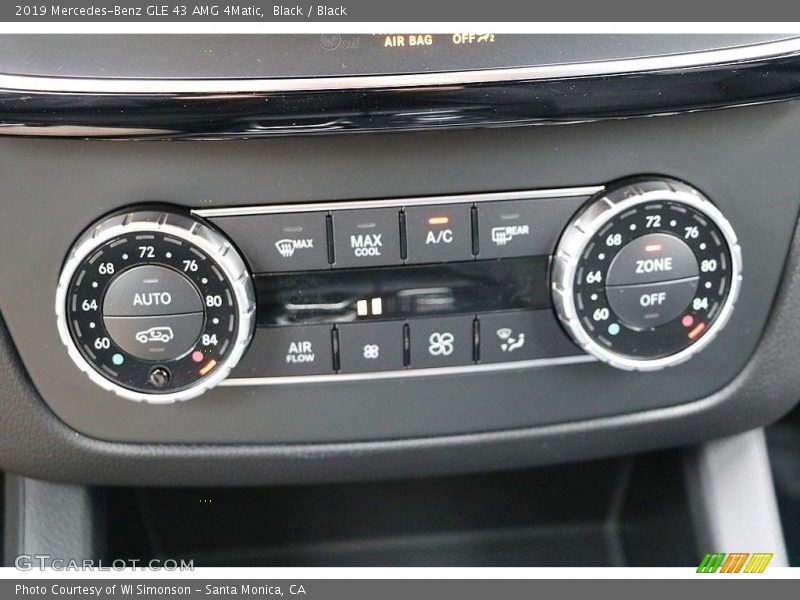 Controls of 2019 GLE 43 AMG 4Matic