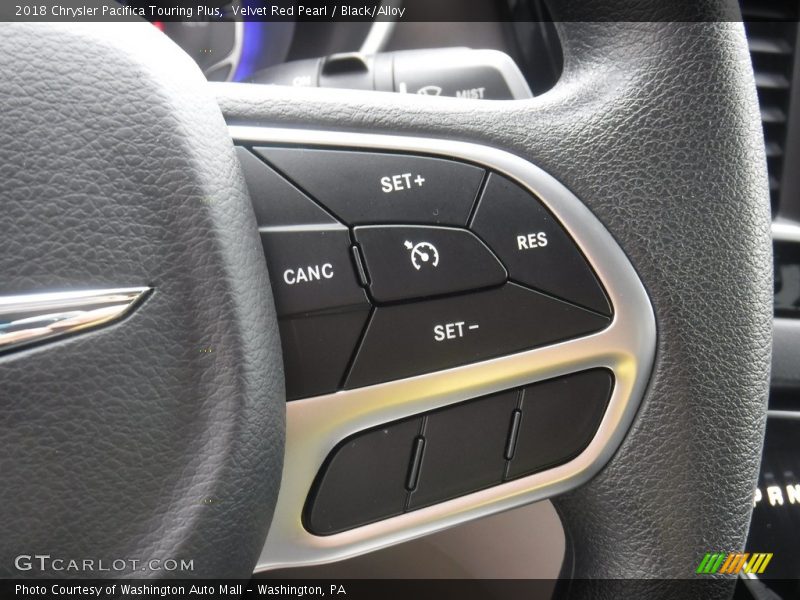 Velvet Red Pearl / Black/Alloy 2018 Chrysler Pacifica Touring Plus