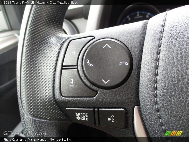 Magnetic Gray Metallic / Black 2018 Toyota RAV4 LE