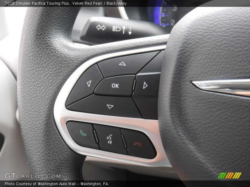 Velvet Red Pearl / Black/Alloy 2018 Chrysler Pacifica Touring Plus