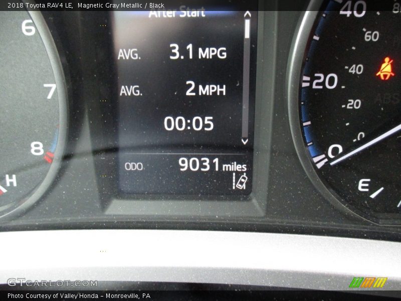 Magnetic Gray Metallic / Black 2018 Toyota RAV4 LE