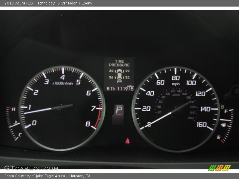 Silver Moon / Ebony 2013 Acura RDX Technology