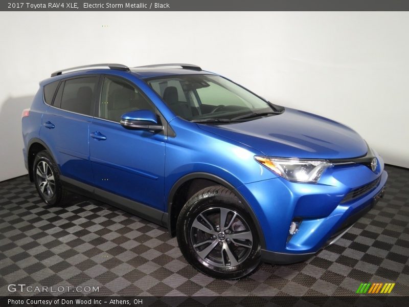 Electric Storm Metallic / Black 2017 Toyota RAV4 XLE
