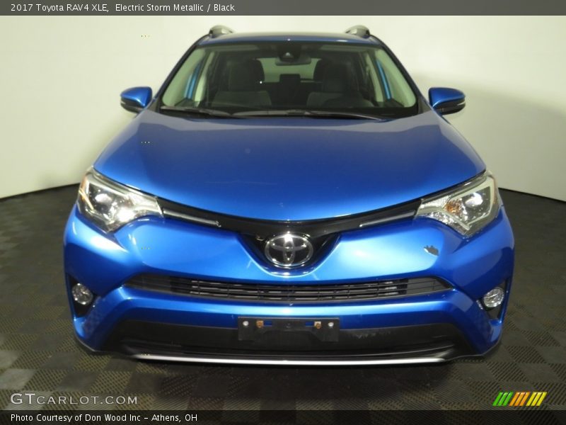 Electric Storm Metallic / Black 2017 Toyota RAV4 XLE