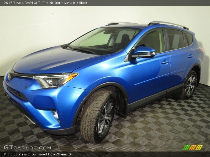 Electric Storm Metallic / Black 2017 Toyota RAV4 XLE