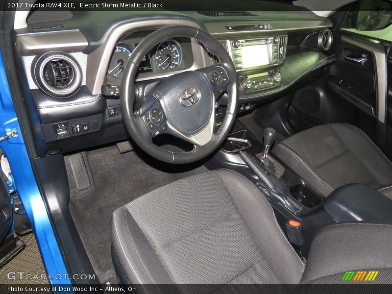 Electric Storm Metallic / Black 2017 Toyota RAV4 XLE