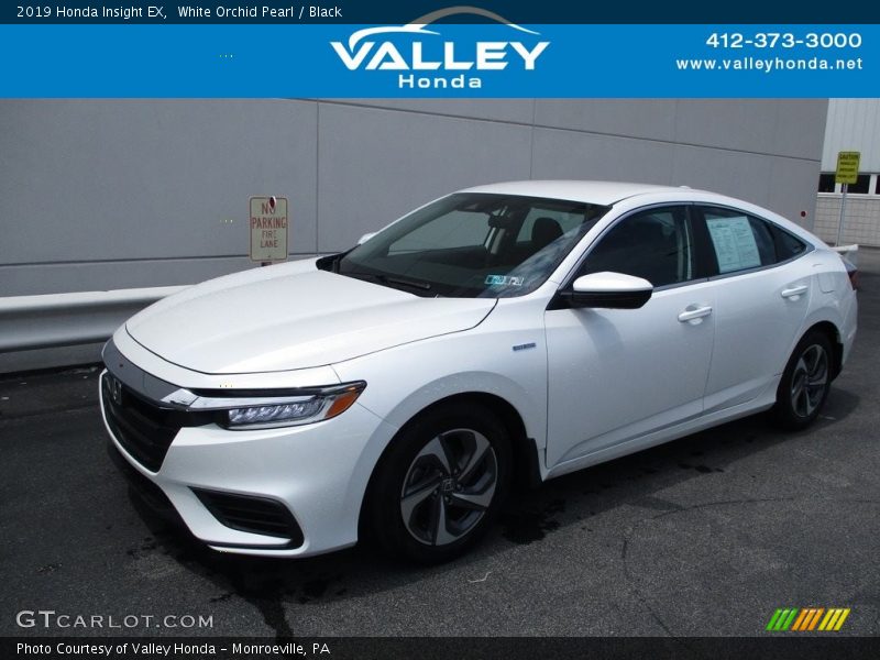 White Orchid Pearl / Black 2019 Honda Insight EX