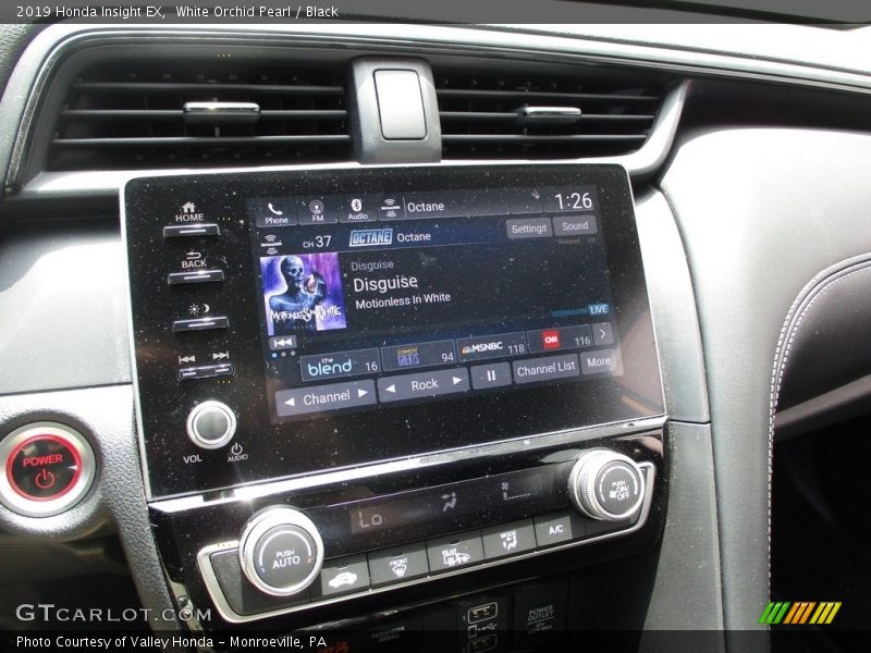 White Orchid Pearl / Black 2019 Honda Insight EX