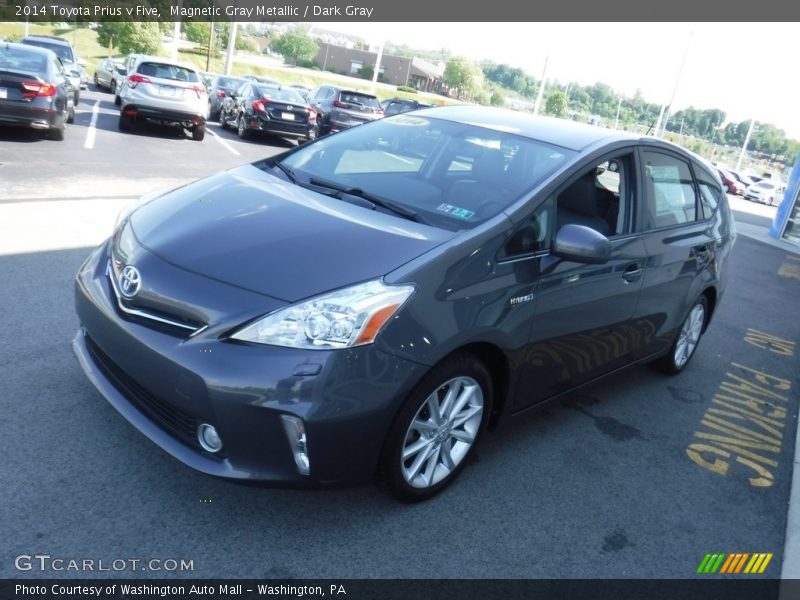 Magnetic Gray Metallic / Dark Gray 2014 Toyota Prius v Five