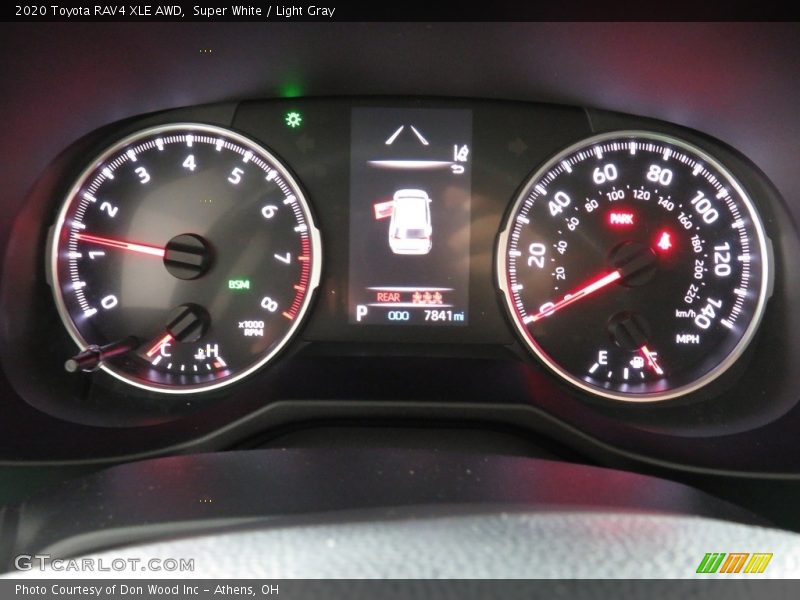 Super White / Light Gray 2020 Toyota RAV4 XLE AWD