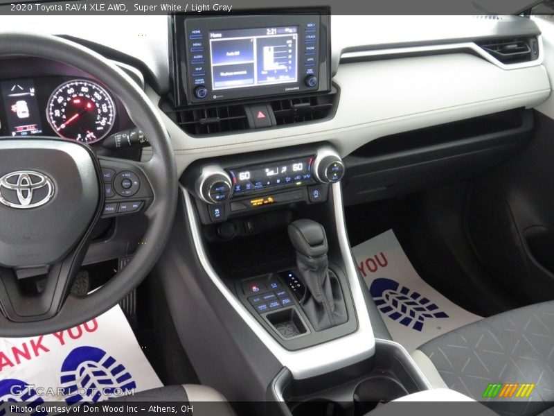 Super White / Light Gray 2020 Toyota RAV4 XLE AWD