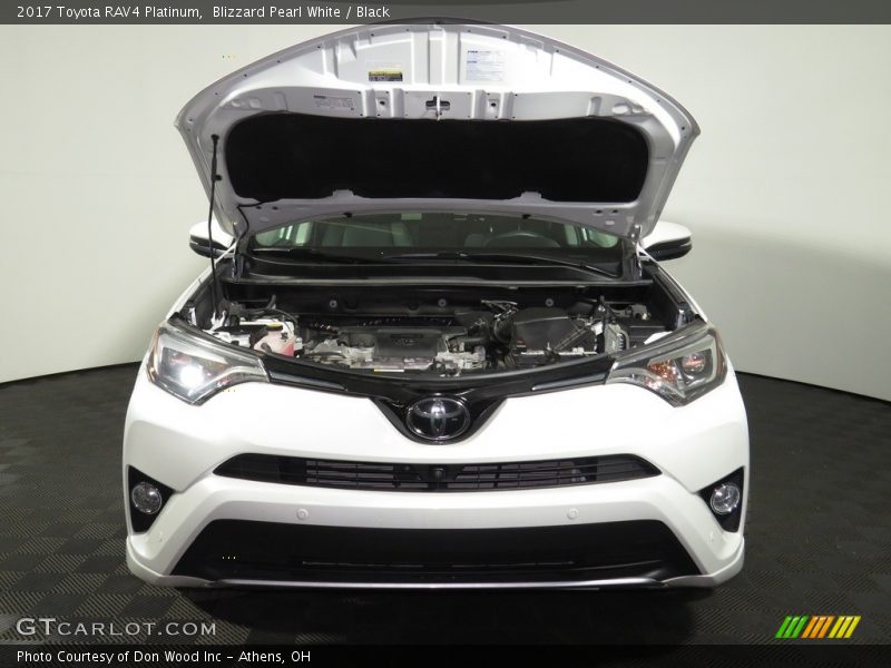 Blizzard Pearl White / Black 2017 Toyota RAV4 Platinum