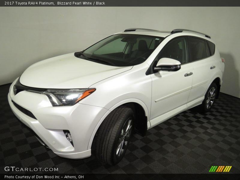 Blizzard Pearl White / Black 2017 Toyota RAV4 Platinum