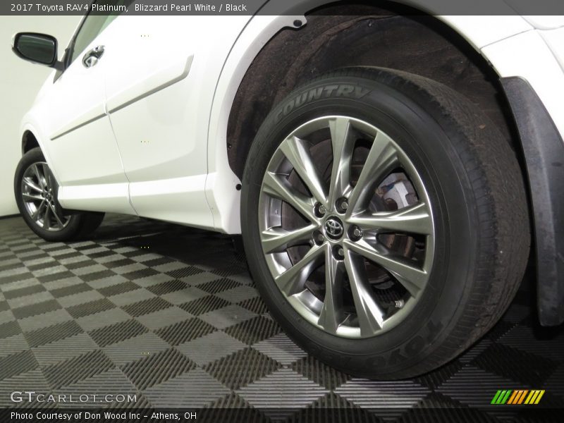 Blizzard Pearl White / Black 2017 Toyota RAV4 Platinum