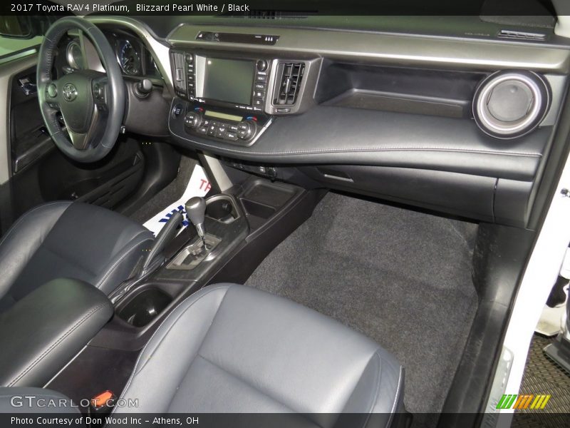Blizzard Pearl White / Black 2017 Toyota RAV4 Platinum
