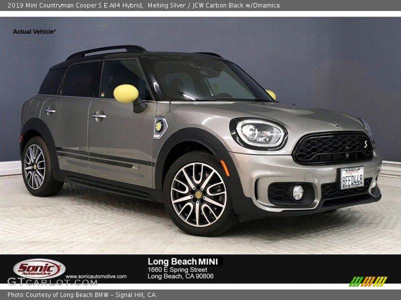 Melting Silver / JCW Carbon Black w/Dinamica 2019 Mini Countryman Cooper S E All4 Hybrid