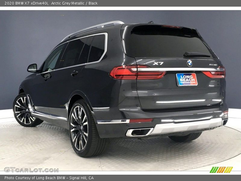 Arctic Grey Metallic / Black 2020 BMW X7 xDrive40i
