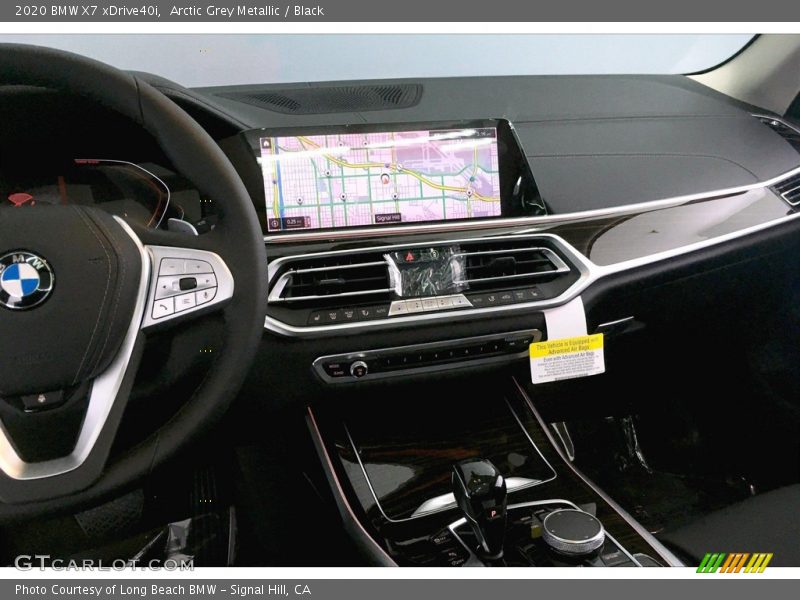 Arctic Grey Metallic / Black 2020 BMW X7 xDrive40i