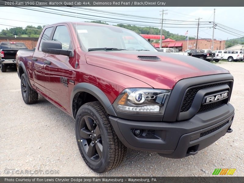 Delmonico Red Pearl / Black/Diesel Gray 2020 Ram 1500 Classic Warlock Quad Cab 4x4