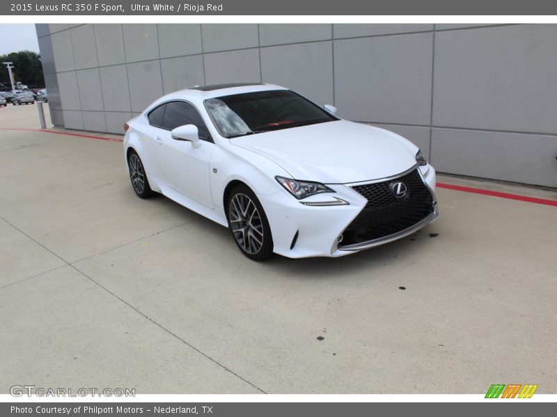 Ultra White / Rioja Red 2015 Lexus RC 350 F Sport