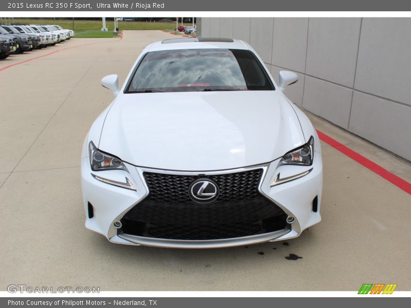 Ultra White / Rioja Red 2015 Lexus RC 350 F Sport