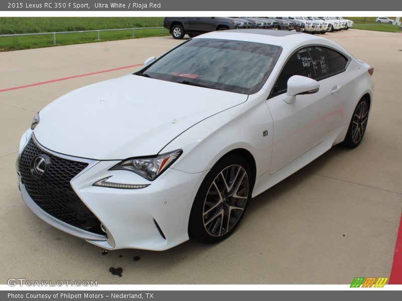 Ultra White / Rioja Red 2015 Lexus RC 350 F Sport