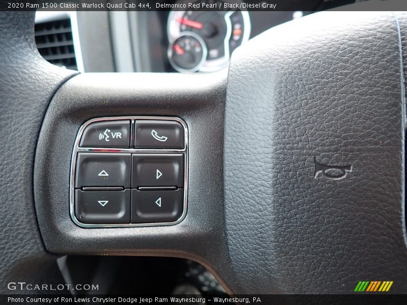 Delmonico Red Pearl / Black/Diesel Gray 2020 Ram 1500 Classic Warlock Quad Cab 4x4