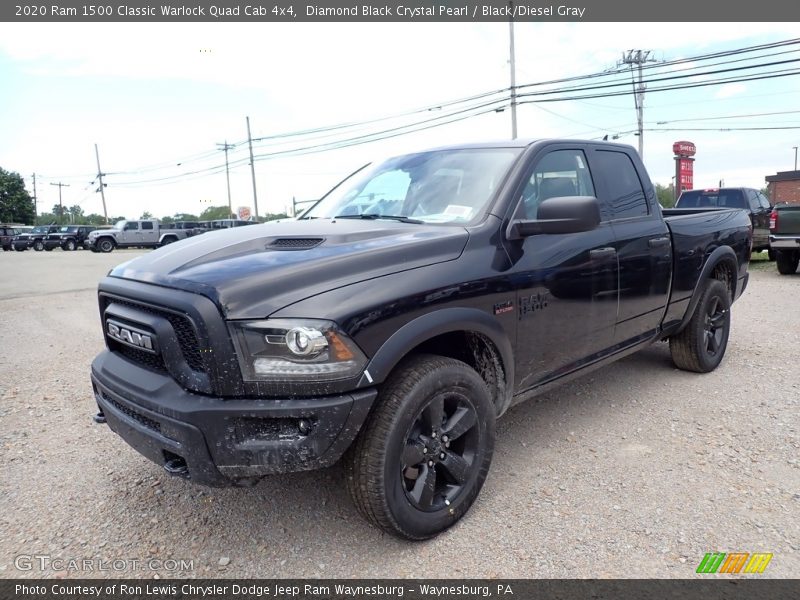 Diamond Black Crystal Pearl / Black/Diesel Gray 2020 Ram 1500 Classic Warlock Quad Cab 4x4