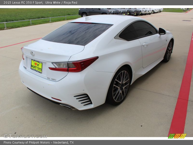 Ultra White / Rioja Red 2015 Lexus RC 350 F Sport