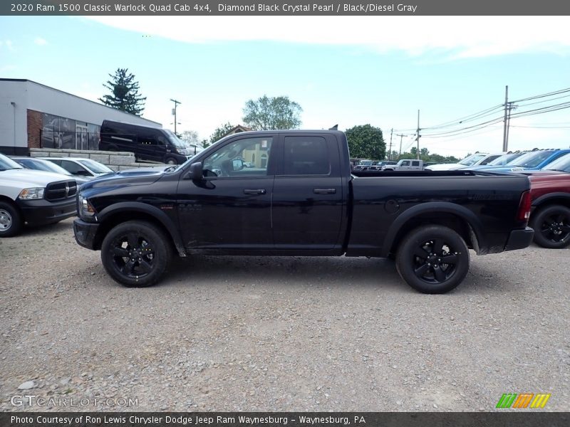 Diamond Black Crystal Pearl / Black/Diesel Gray 2020 Ram 1500 Classic Warlock Quad Cab 4x4