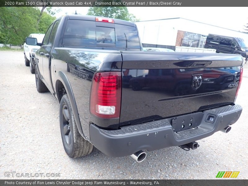 Diamond Black Crystal Pearl / Black/Diesel Gray 2020 Ram 1500 Classic Warlock Quad Cab 4x4