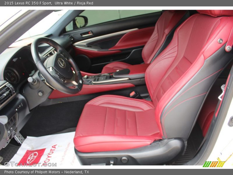 Ultra White / Rioja Red 2015 Lexus RC 350 F Sport
